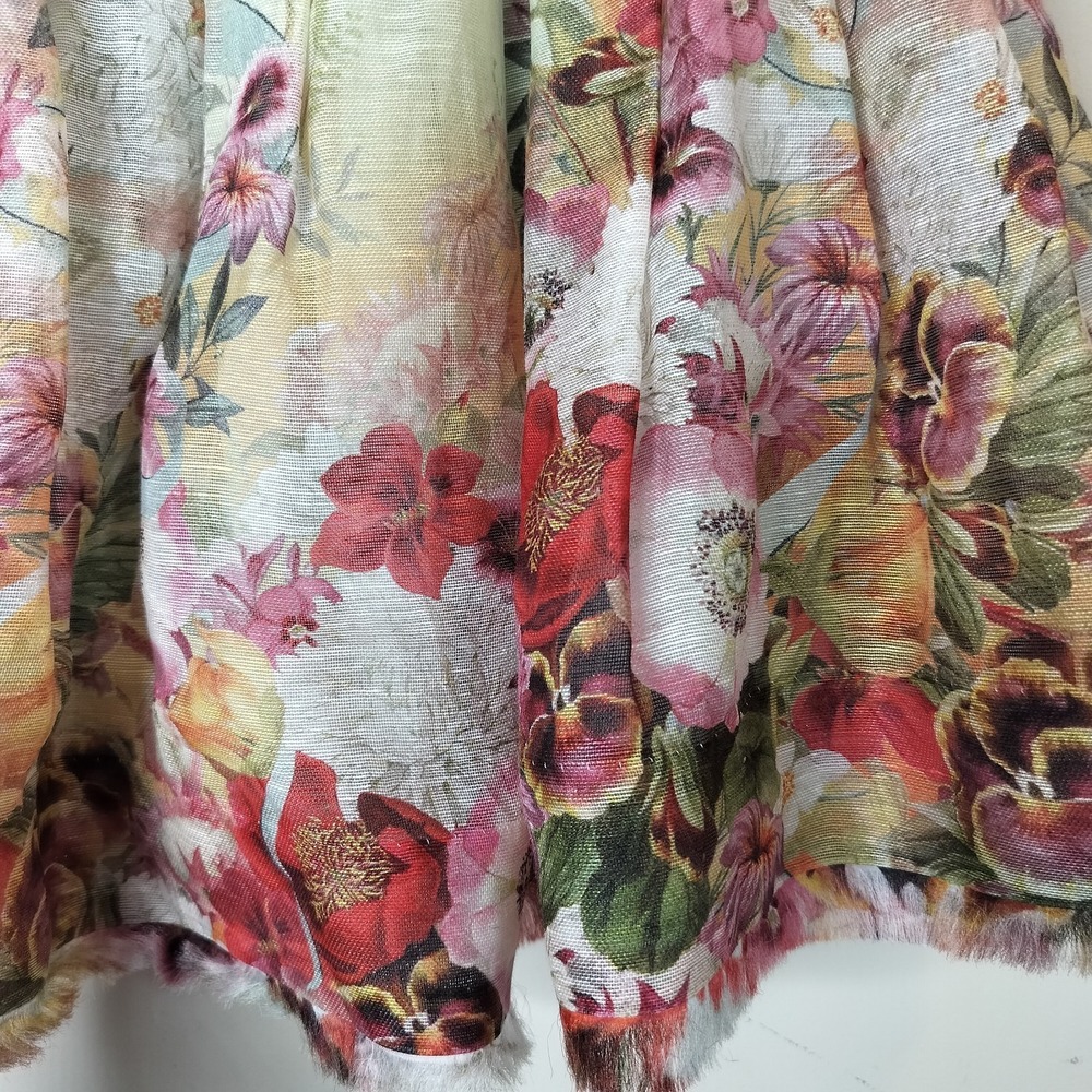 Zimmermann Wonderland Floral Mini Skirt Colorful Linen Silk - Picture 11 of 14